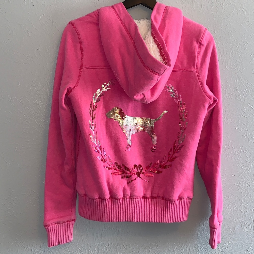 Vs fur sequin jacket